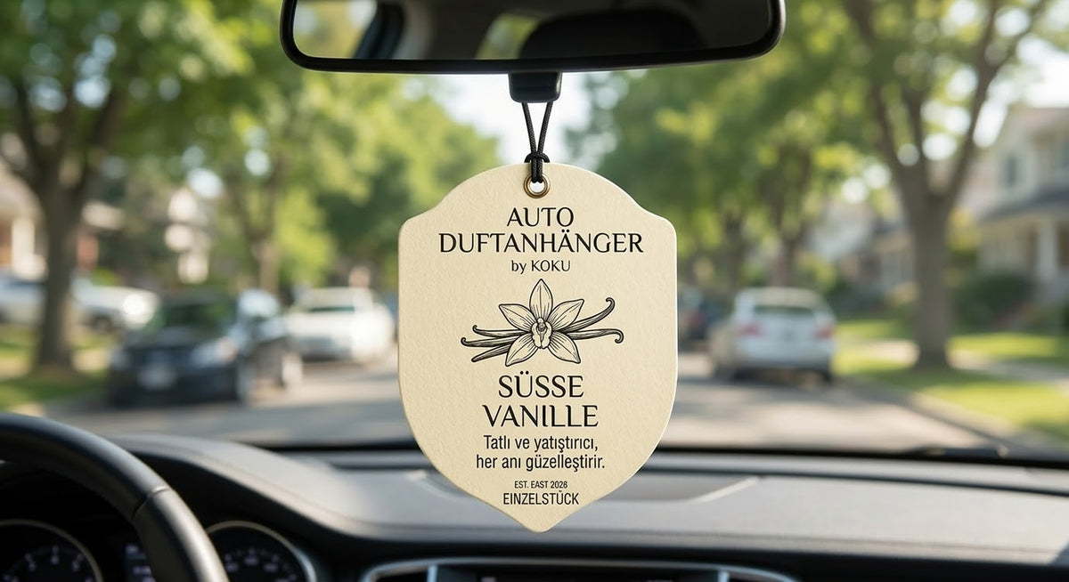 KOKU Autoduftanhänger – 4er Probier-Set (Alle Sorten)
